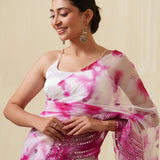 Jiya pink saree