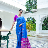 Saisha blue saree