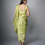 Neemli Pre draped Green Saree Sarees Aynaa 