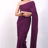 Charu wine Saree