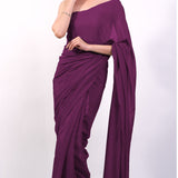 Charu wine Saree