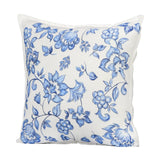 Blue Pottery Handpainted Cushion Cover