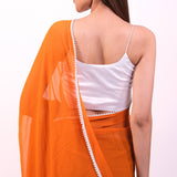 Saira orange saree