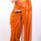 Saira orange saree