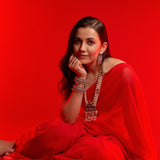 Swara red saree
