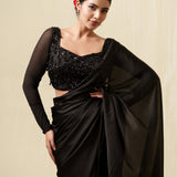 Anamika black saree