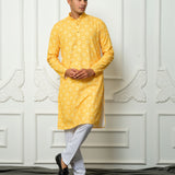 Aadarsh yellow kurta