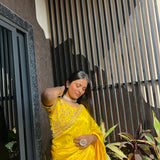 Rashmika yellow saree