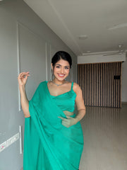 Hridaya green saree