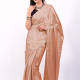 Copper Satin Saree