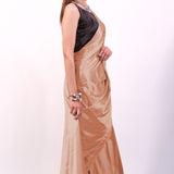 Copper Satin Saree