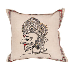 Rajasthani Handpainted Cushion Cover Cushion Aynaa 