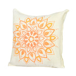 Mandla Orange Handpainted Cushion Cover Cushion Aynaa 